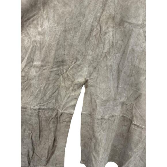LEMARQUE Elem Drape-Front Leather Vest Brown Green Minimalist Size Medium - Picture 7 of 10